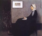 James Abbott McNeil Whistler Arrangement in Grey and Black Nr.1 or Portrait of the Artist-s Mother oil painting reproduction